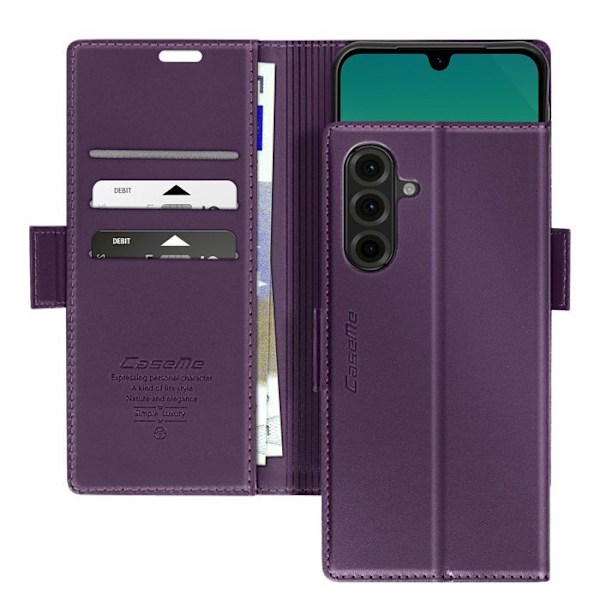 Fodral för Samsung Galaxy A26 Plånbok Anti-RFID Lila Lila