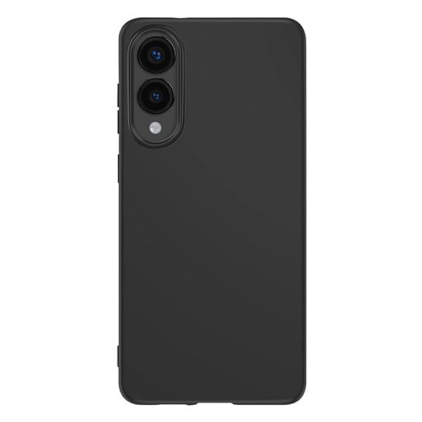 Silicone Fodral för Samsung Galaxy S25 Edge Tunn Lätt Svart Svart