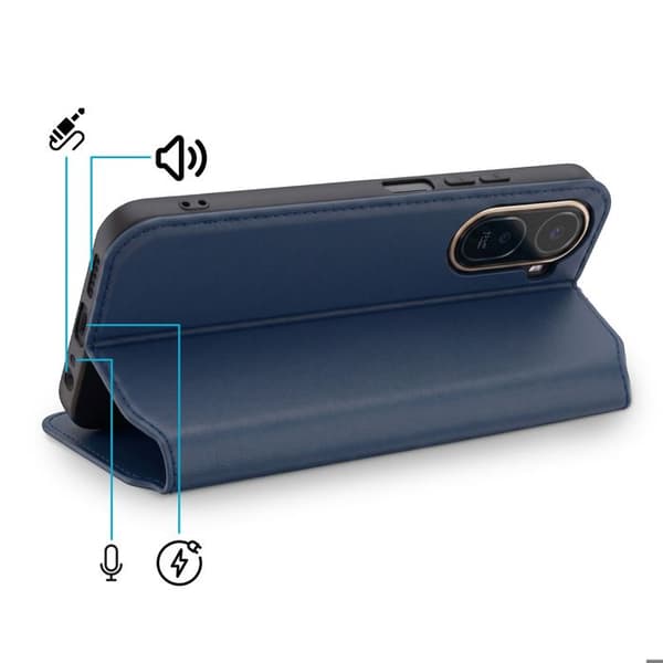 Fodral för Xiaomi Redmi A7 Pro Plånbok med Videostöd Blå Blå
