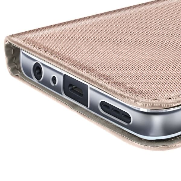 Fodral för Motorola Moto G56 - AVIZAR - Texturerad Ribb - Kortfack - Stödfunktion - Guld Gul