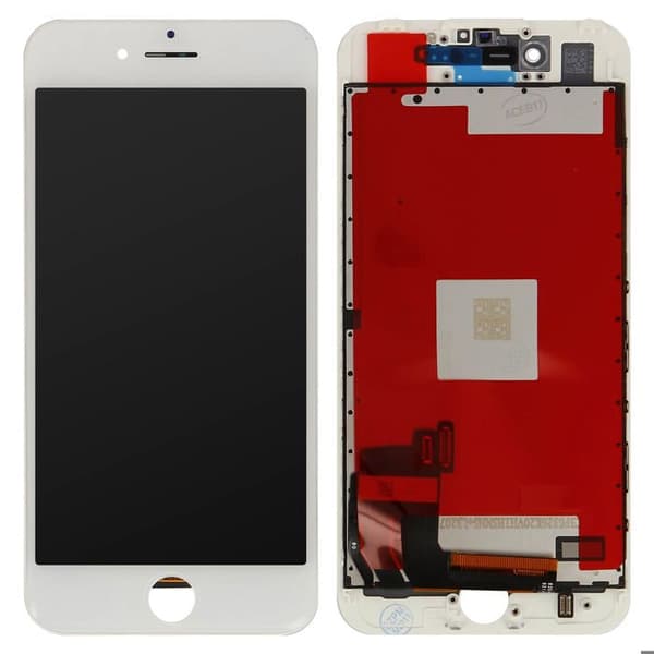 Komplett LCD-skärm för iPhone 7 - Vit Hvid