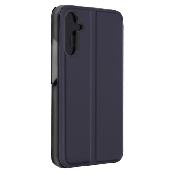 Clear View-etui - Samsung - Galaxy A34 5G - Mörknatt - Heltäckande skydd - Videostödfunktion Midnattsblå