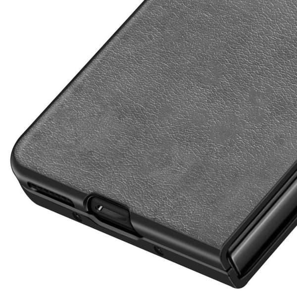 Cover - ADVISORY - Honor Magic V5 - Rigid - Textured Leather Effect - Reinforced Edges Grå