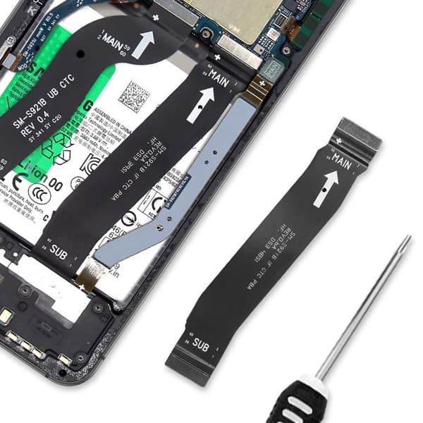 Original moderkort flexkabel för Galaxy S24 Samsung svart Svart
