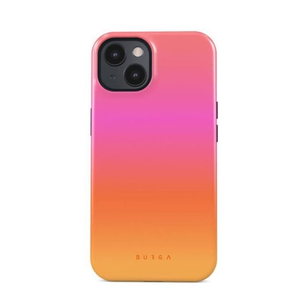 Coque til iPhone 15 MagSafe Tough Antichoks Model Sunset Club Burga Multicolor Flerfärgad