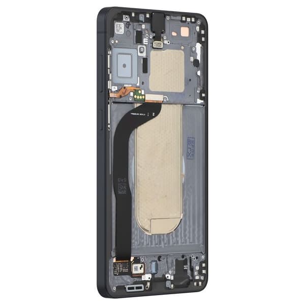 Erstatnings AMOLED Fuldscreen til Galaxy S25 Edge med Sort Ramme Svart