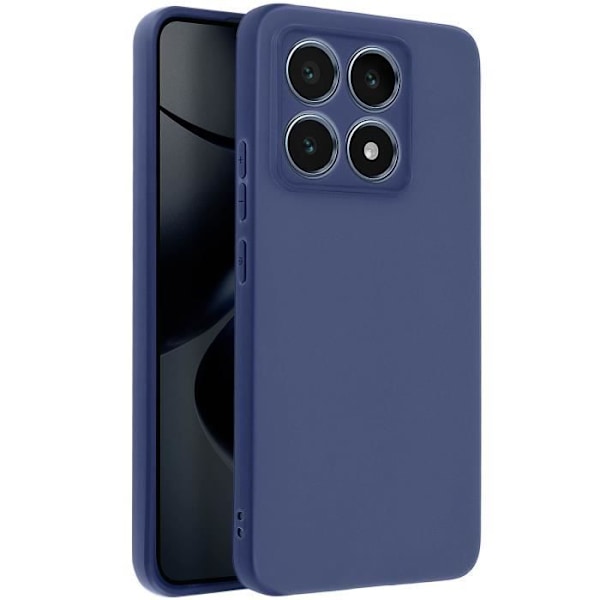 Coque - AVIZAR - Xiaomi 14T Pro - Blød Silikone - Mørkeblå - Modstandsdygtig Beskyttelse Blå