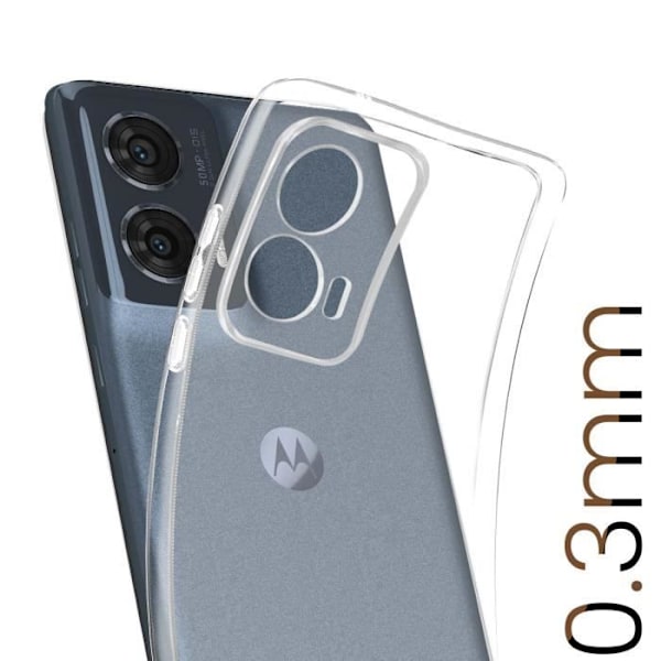 Coque Fine för Motorola Edge 50 Fusion Tjocklek 0.3mm Vattentålig Transparent Transparent