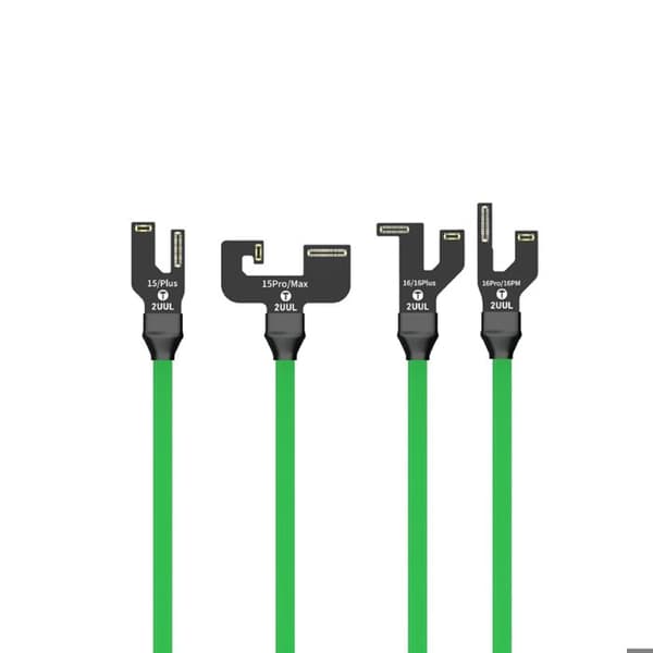iPhone 12-16 Käynnistysvirta Kaapelit FPC 2UUL Liittimillä Musta