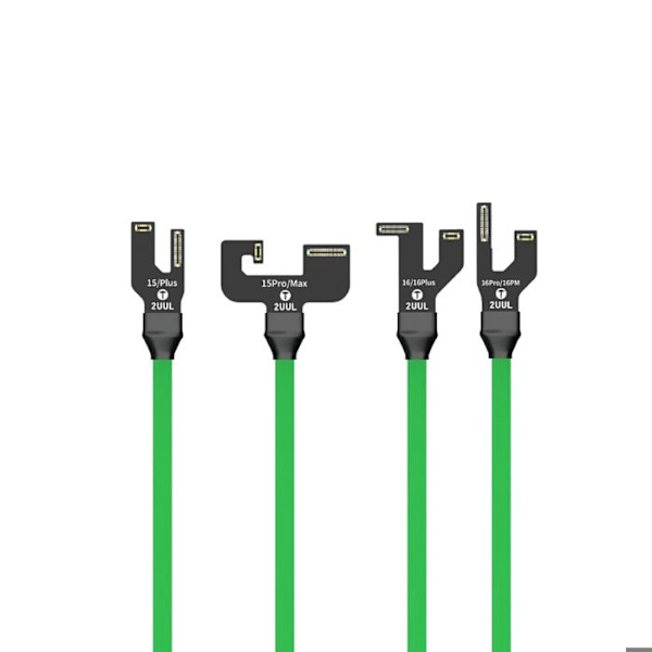 Startstrømkabler til iPhone 12 til 16 med FPC 2UUL stik i sort
