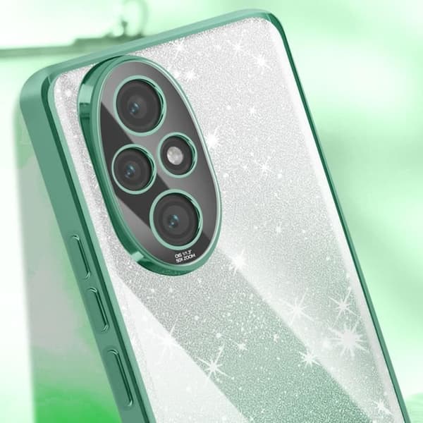 Cover til Honor 200 Pro Glimmer Gradient Beskyttet Kamera Grøn Grön