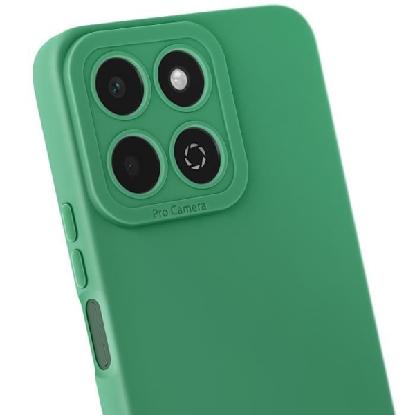 Coque för Honor 200 Smart Silikonmatta Kamera Blockskydd Grön Grön