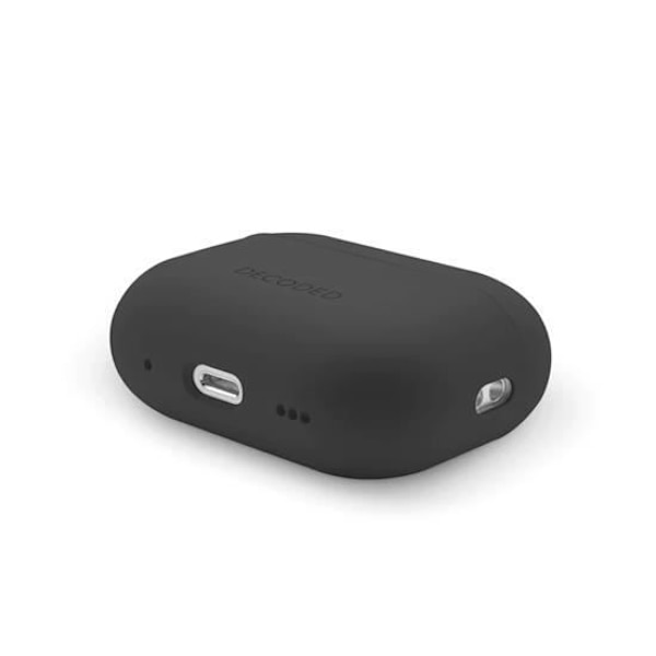 Kotelo - Koodattu - AirCase Silicone - AirPods Pro 2 - Musta - Iskunkestävä suoja Svart