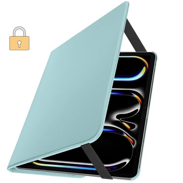 Flip Case iPad Pro 11 2024 Folio Pyörivä 360 Jalusta Turquoise Blå