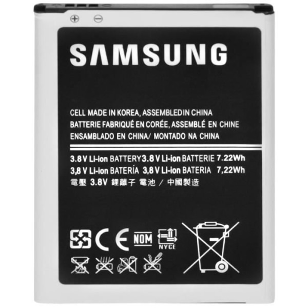 Originalt Samsung EB-B500BEBCWW batteri til Galaxy S4 Mini