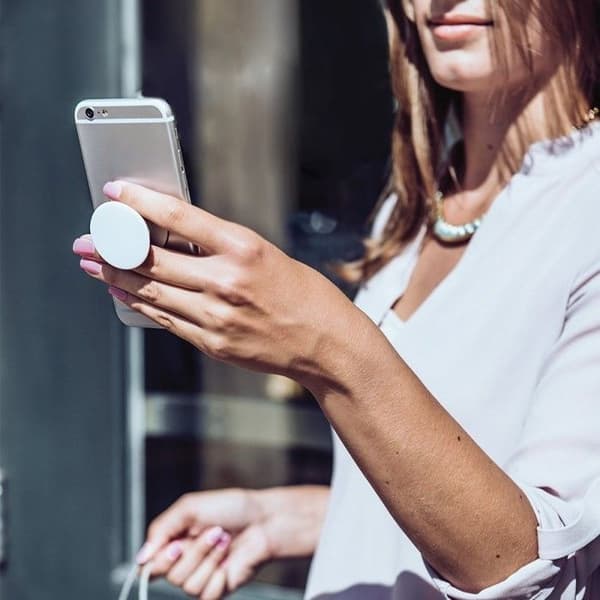 PopSockets - Udskiftelig holder og greb til smartphone og tablet - Cat Nap - 800947