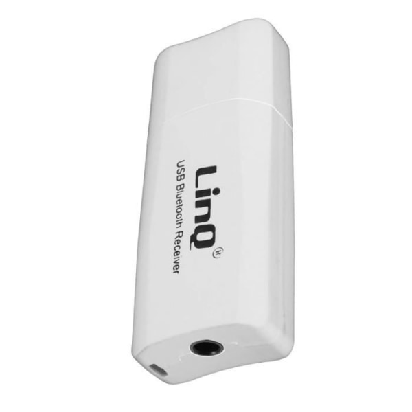 USB Bluetooth lydadapter - 3,5 mm jack LinQ håndfri sæt funktion Hvid