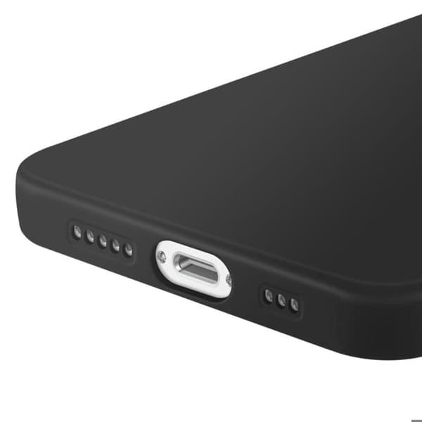 Coque - Silicone - iPhone 16e - Sort - Fleksibel - Elegant Svart