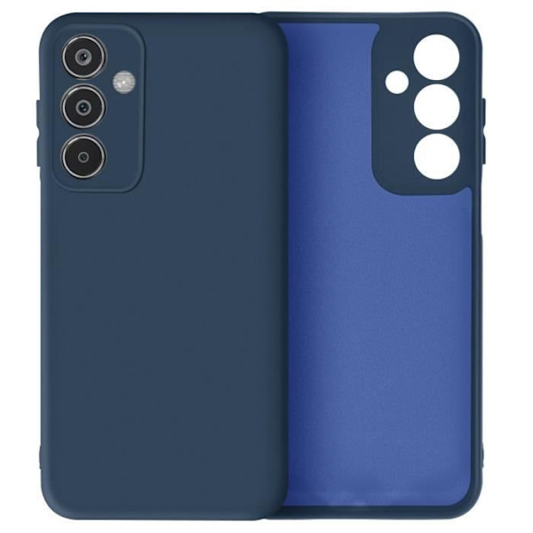 Coque - AVIZAR - Samsung Galaxy M35 - Semi-rigide - Soft-touch - Anti-traces Blå Natt Blå