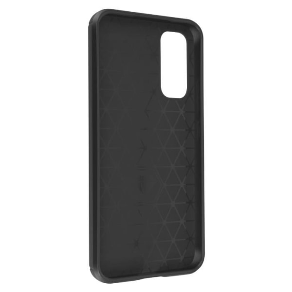 Taske til Samsung Galaxy A54 5G - AVIZAR - Forstærket blød - Carbon Børstet effekt Sort Svart