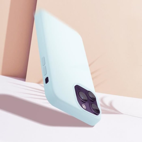 iPhone 14 Pro Max Case Puolijäykkä Ohut Pehmeä Sisäpuoli Moxie jäänsininen