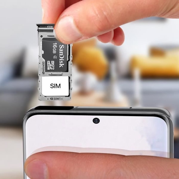 Samsung Galaxy S20 SIM-korttilokero 1x Nano SIM ja Micro SD Vaihto Musta Musta