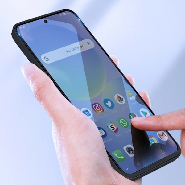 Härdat Glas för Galaxy A36 Hårdhet 9H Rep-säker Total Cover Akashi Svart Svart