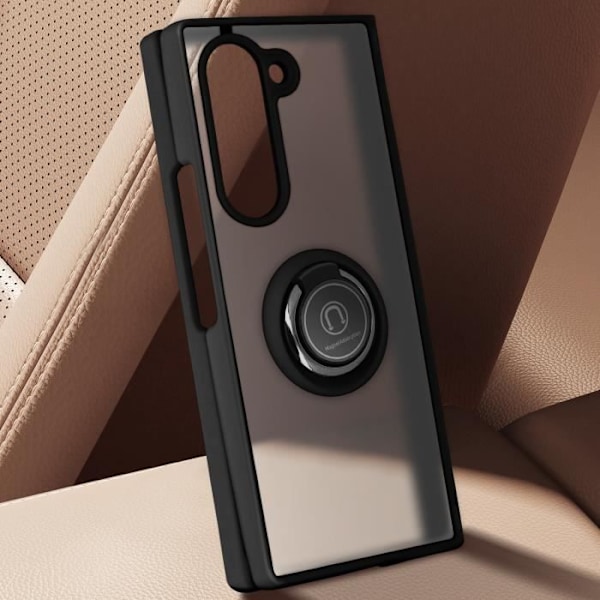 Suojakuori Samsung Galaxy Z Fold 6:lle - AVIZAR - Metal Ring Video Support - Musta Svart