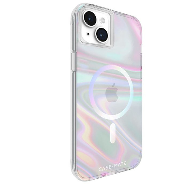 Case-Mate Soap Bubble MagSafe - Covers til iPhone 15 Plus (iriserende)