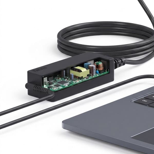 USB-C 65W Strømforsyning til PC Dell / Acer / Microsoft Sort Svart