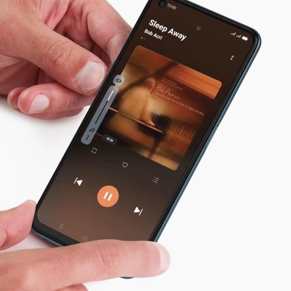Volume Knap Nappe - Oppo A96 - Sort - Reservedele Svart
