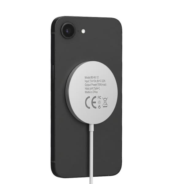 Lader til iPhone 16e Magsafe Magnetisk 15W Mayaxess Hvid Vit