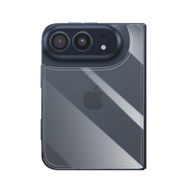 Bakskydd för iPhone Duo i Härdat Glas Förstärkt 9H Transparent Vit