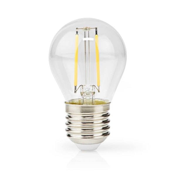 Ampoule LED Filament E27 Dekorativ G45 4,5 W Dimbar Retro Stil Nedis Transparent Vit