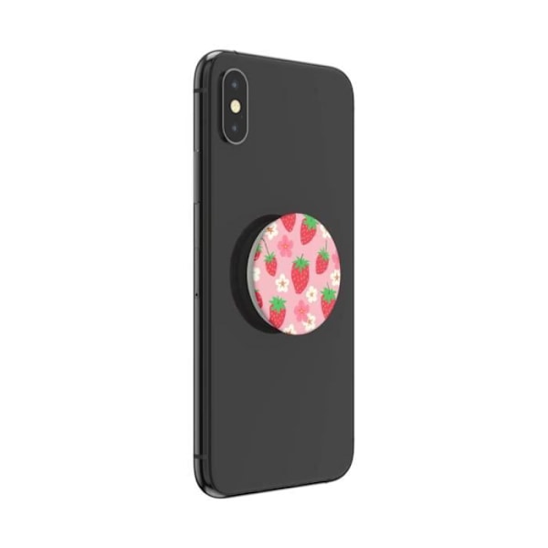 Smartphone tilbehør - POPSOCKETS - Berry Bloom - Greb - Videostøtte - Rosa Röd