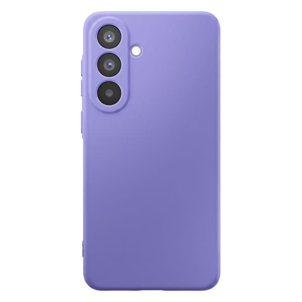 Silicone Soft-Touch-fodral för Galaxy A57 med lila mikrofiberfoder Violett