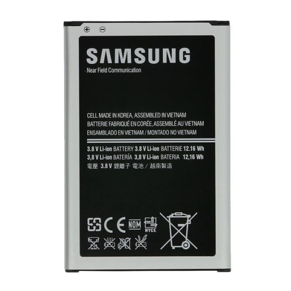 Original Samsung EB-B800BEBECWW batteri för Samsung Galaxy Note 3