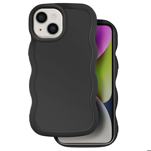 Coque Candy för iPhone 14 Stöttålig Svart Svart