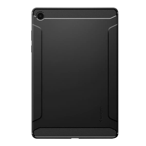Skydd - SPIGEN - Galaxy Tab A11 Plus - Rugged Armor - Matt kolfiberutseende - Luftkudde Svart