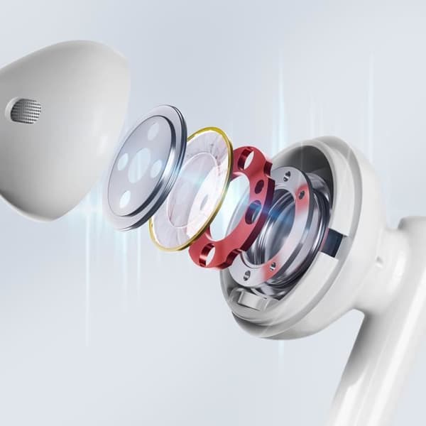 USB-C hörlurar - LinQ - In-ear - 1.2m - Mikrofon - Inbyggda kontroller Vit