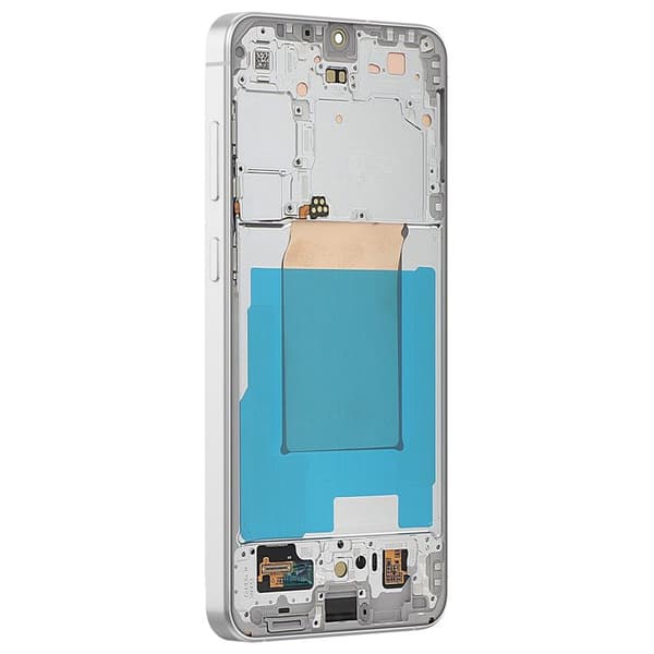Fullskärm Kompatibel med Galaxy S25 FE LCD-panel med Vit Ram Vit