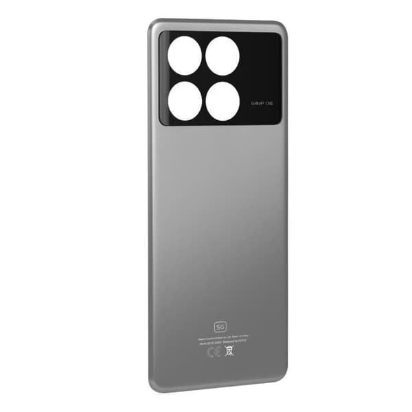 Akku vaihto - Xiaomi Poco X6 Pro - Harmaa väri - Helppo asennus - Optimaalinen suojaus Grå