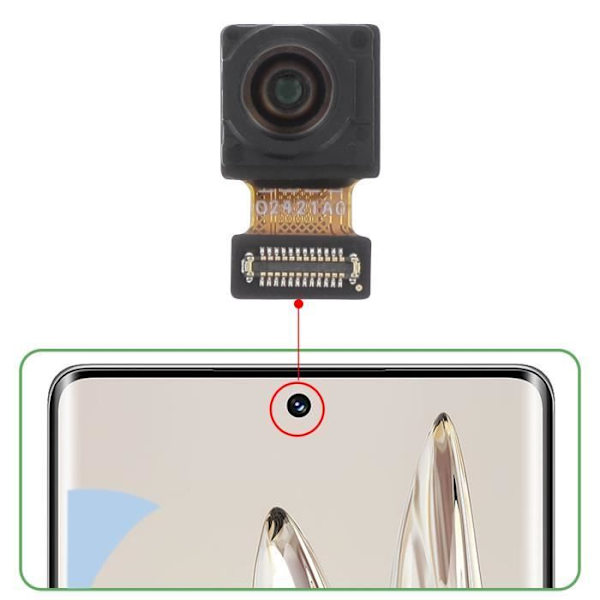 Etukamera - AVIZAR - Honor 70 - 32 megapikselin selfie-sensori - musta Svart