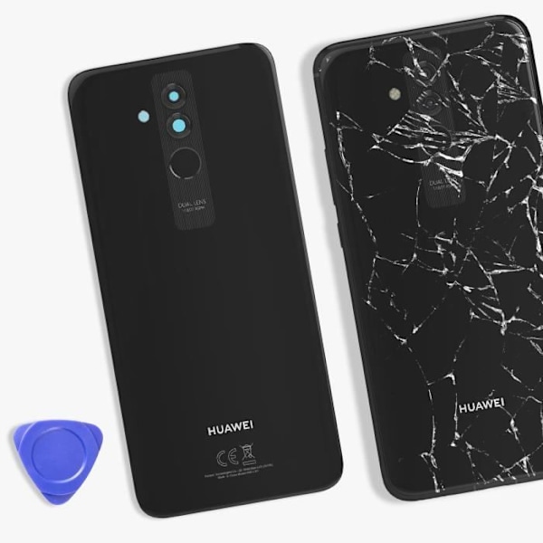 Ersättningsbaksida för Huawei Mate 20 Lite Svart Svart