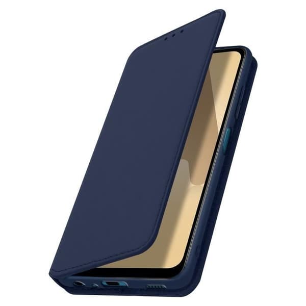 Housse - Samsung - Galaxy A12 - Ekologisk läder - Plånbok - Stödfunktion - Blå Blå