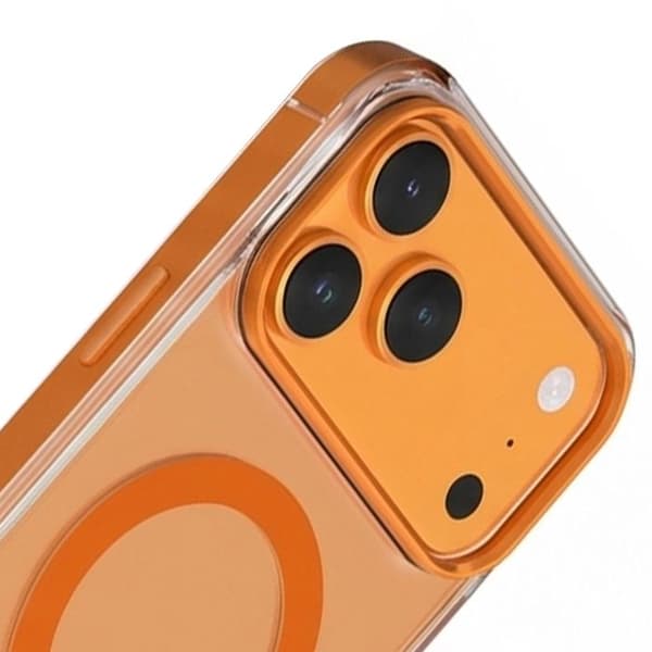 iPhone 17 Pro Max MagSafe Cover Metal Stødabsorberende 2m Premium FORCE CASE Orange Apelsin