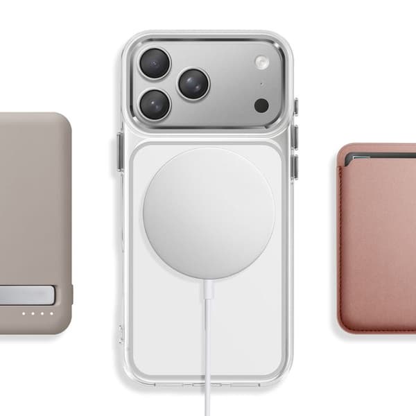 MagSafe-cover til iPhone 17 Pro Ultra Forstærket Bi-materiale Hvid Vit