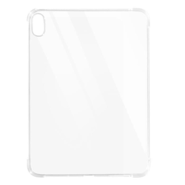 Fodral för iPad 10 2022 - AKASHI - Mjuk silikon - Förstärkta hörn - Genomskinlig Vit