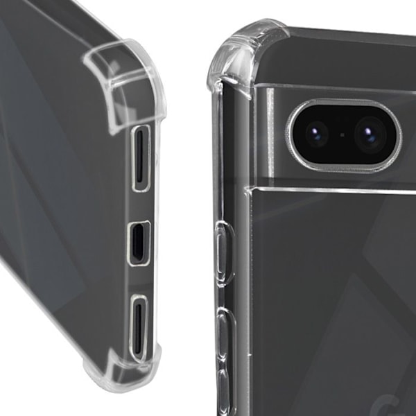 Coque Antichoc - Mayaxess - Google Pixel 8 - Silikonegummi - Forstærkede hjørner - Transparent Transparent