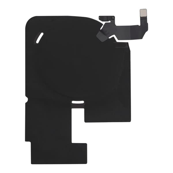 NFC Antenne Nappe til iPhone 17 Pro Max med Qi Opladningsspole / Sort Flash Kabel / Guld Svart